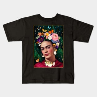 frida kahlo: everything flies – icons series Kids T-Shirt